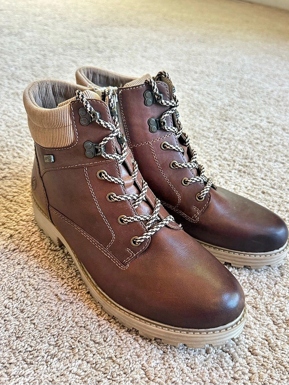 Remonte TEX Women's Brown Lace-Up Ankle Boots- size 10.5